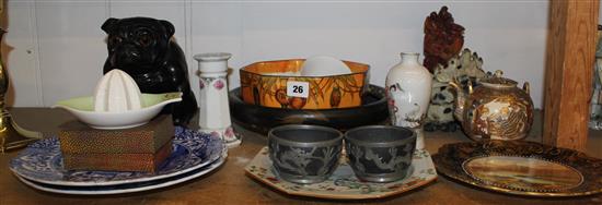 Quantity of Oriental ceramics, European ceramics etc